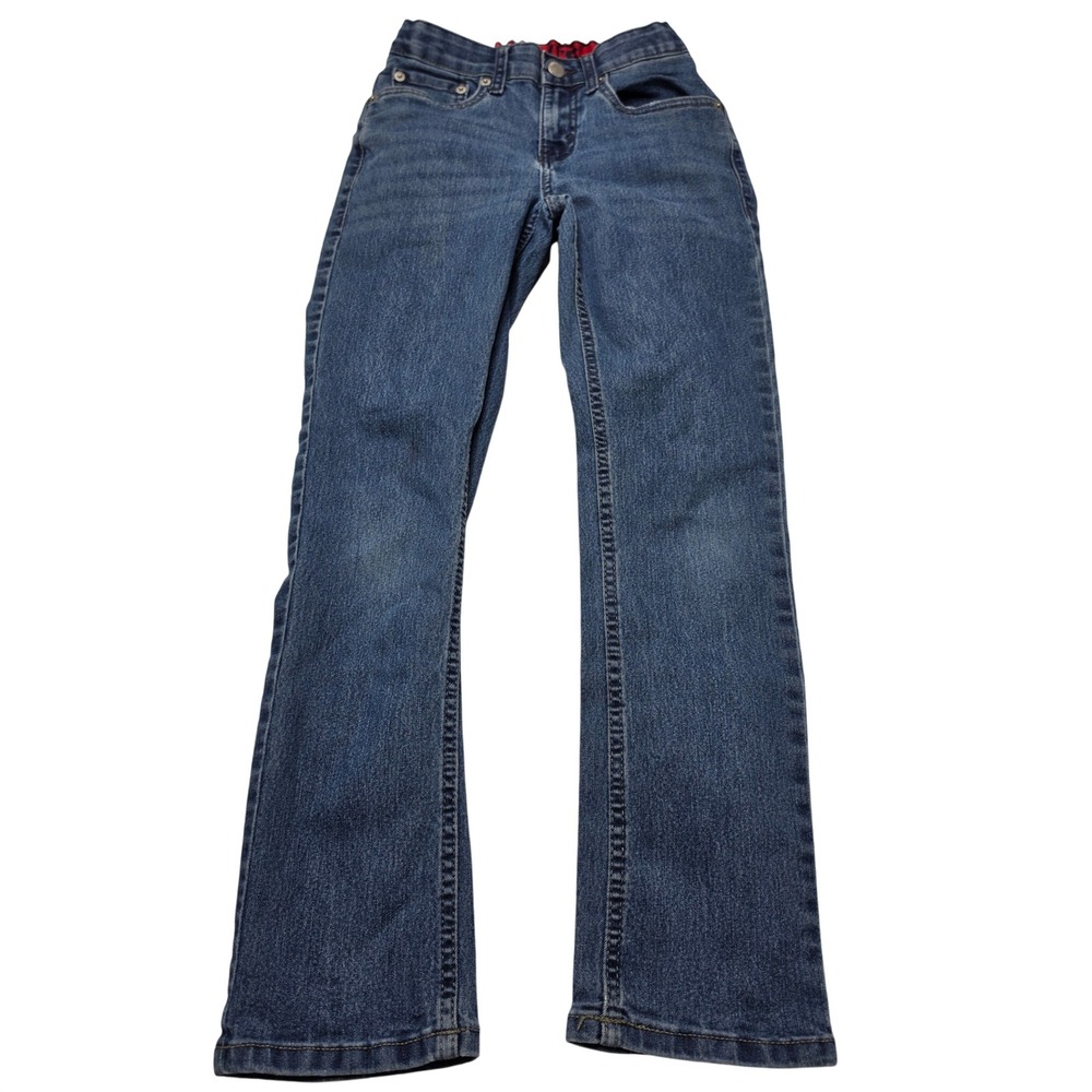 Levis 511 Slim Fit Boys Blue Denim Jeans Size 10 Regular Adjustable Waist